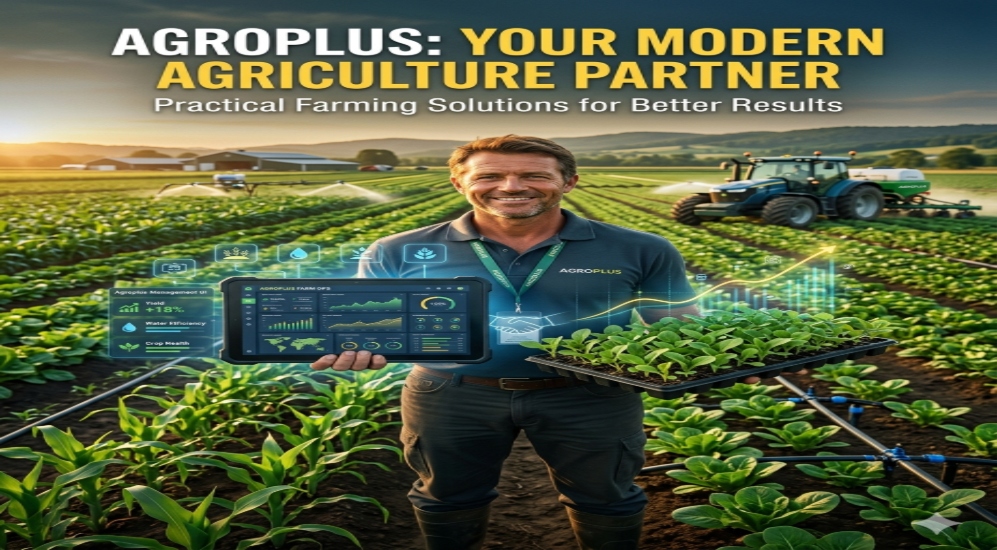 Agroplus modern agriculture partner helping farmers with practical farming solutions using technology and quality inputs